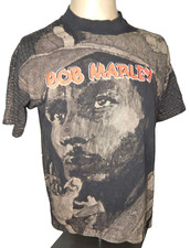 Camiseta masculina vintage anos 90 BOB MARLEY estampa total Rastaman Vibration ponto único G comprar usado  Enviando para Brazil