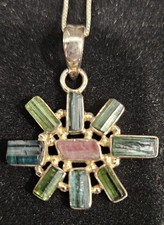 Tourmaline pendant sterling for sale  Chattanooga