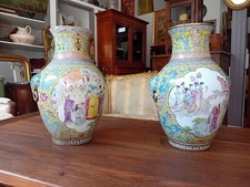 Paire vases porcelaine d'occasion  Saint-Anthème