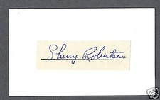 Sherry Robertson signed baseball index card 1919-1970 comprar usado  Enviando para Brazil