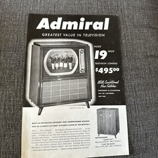 1950 admiral television for sale  Barneveld