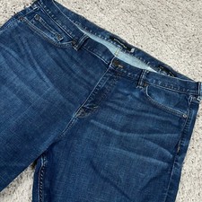 Jeans masculino Banana Republic tamanho 42x36 slim movimento rápido denim lavagem escura comprar usado  Enviando para Brazil
