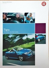 Vauxhall tigra brochure for sale  BIGGLESWADE