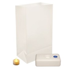 KIT DE LUMINÁRIAS LED OPERADO POR BATERIA LUMABASE, BRANCO - CONJUNTO DE 12 - BRANCO comprar usado  Enviando para Brazil