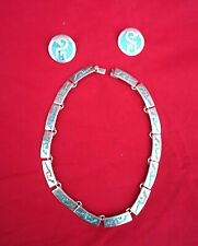 Vintage turquoise sterling d'occasion  Auray