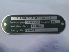 Typenschild schild plate gebraucht kaufen  Deutschland