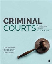 Criminal Courts: A Contemporary - Paperback, by Hemmens Craig T.; - Very Good, usado comprar usado  Enviando para Brazil
