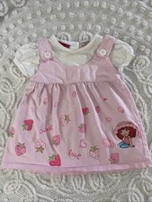 Lindo Vestido Fresa Shortcake Berry De Colección Bebé Niña 18 Meses Rosa Bordado  segunda mano  Embacar hacia Mexico