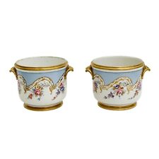 Par de potes de porcelana pintados à mão franceses por volta de 1930 comprar usado  Enviando para Brazil