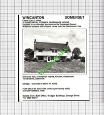 Wincanton somerset parsonage for sale  SHILDON