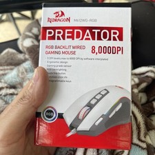 Mouse para jogos Redragon M612 RGB 8000 DPI mouse gamer óptico com fio com 9 prog... comprar usado  Enviando para Brazil