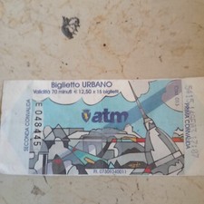 Biglietto ticket tram usato  Torino
