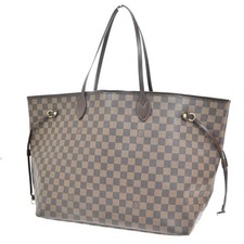 Bolsa tote de ombro Louis Vuitton Neverfull GM couro Damier marrom N51106 91EF515, usado comprar usado  Enviando para Brazil