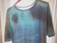 Camiseta boxe punk grunge skate punk grunge azul desgastado anos 90 Y2K GG vintage comprar usado  Enviando para Brazil