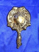 Espelho antigo vitoriano Art Nouveau mão vaidade senhora floral Repousse comprar usado  Enviando para Brazil