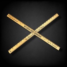 Vintage wooden ruler for sale  Hermann