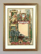 Feuerwehr ehrendiplom chromoli gebraucht kaufen  Grabenstätt