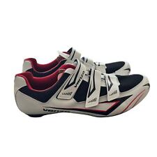 Zapatos compatibles Venzo MX Ciclismo Pelotón Hombres Talla 13 EE. UU. Blanco Rojo segunda mano  Embacar hacia Argentina