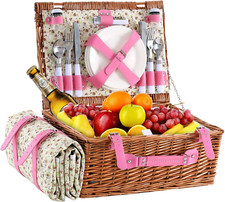 Wicker picnic basket d'occasion  Expédié en France
