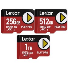 Novo Lexar PLAY PRO cartão microSD Express 256GB 512GB 1TB UHS-II V30 SD 7.1 SDXC  comprar usado  Enviando para Brazil