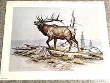 Vintage print elk for sale  Scranton