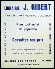 Buvard publicitaire librairie d'occasion  Rioz