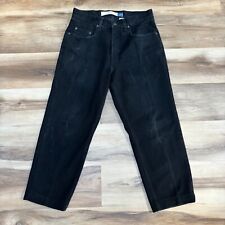 Jeans masculino vintage GAP 32 x 26 ajuste fácil desbotado preto denim Y2K folgado comprar usado  Enviando para Brazil