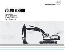 Catálogo de peças de escavadeira Volvo EC380D peça de construção manual PDF USB comprar usado  Enviando para Brazil