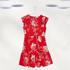 Vestido de jersey feminino Ex Fat Face manga franzida Batik vermelho comprar usado  Enviando para Brazil