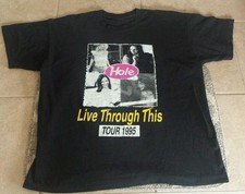 Camisa unissex preta Hole Live Through This Rare Tour Courtney Love P-5XL WA1431 comprar usado  Enviando para Brazil