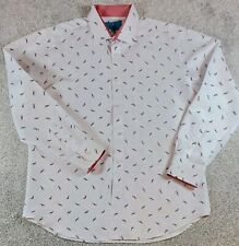 Camisa masculina Christian Aujard Paris manga longa com botões grande punho flip veleiro comprar usado  Enviando para Brazil
