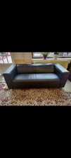 Black leather ikea for sale  SOUTHALL