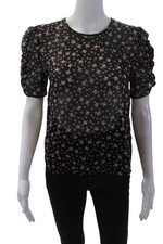 Blusa The Fifth Label feminina floral gola redonda manga curta preta tamanho 4 comprar usado Blusa The Fifth Label feminina floral gola redonda manga curta preta tamanho 4 comprar usado  Enviando para Brazil