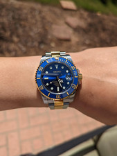 Seikmod Submariner Two-Tone Blue | Sapphire | Gold Bezel segunda mano  Embacar hacia Mexico