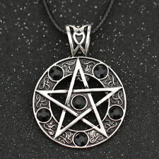Pentagram necklace black for sale  WIMBORNE