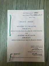 Pilot notes spitfire for sale  WITNEY