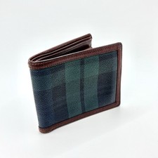 Carteira Polo Ralph Lauren Bifold Azul Marrom Verde Couro Xadrez Vintage comprar usado  Enviando para Brazil