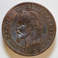 1862 centimes napoleon for sale  Santa Ana