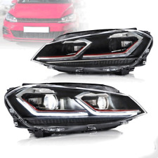 Phares Golf 7 MK7 VII Style 7.5 Rouge Gti LED Intégré DRL Et Flèche Dynamique comprar usado  Enviando para Brazil