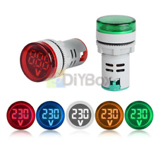 DC 6-100V Digital Display Medidor de Tensão Volt Tester 22MM Mini LED Voltímetro Novo comprar usado  Enviando para Brazil