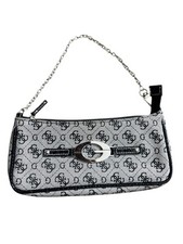 Mini bolsa de mão de lona vintage palpite monograma bolsa baguete Y2K comprar usado  Enviando para Brazil