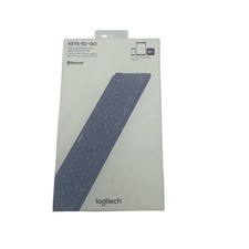 Usado, Teclado Logitech Keys To Go Bluetooth suporte para telefone azul-petróleo portátil fino comprar usado  Enviando para Brazil