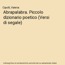Abrapalabra piccolo dizionario gebraucht kaufen  Trebbin