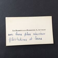 Baron auvray carte d'occasion  Nantes-
