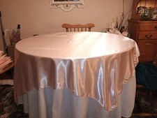 Satin table overlay for sale  Statesville