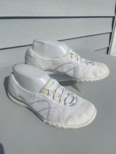 Tênis Skechers Feminino Breathe Easy A Look Tamanho 6.5 Casual Branco Slip On comprar usado  Enviando para Brazil