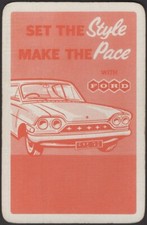 Cartas de baralho 1 carta única antiga * FORD CONSUL * Publicidade de carro a motor B, usado comprar usado  Enviando para Brazil