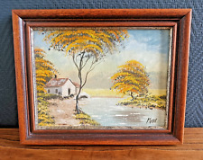 Vintage oil painting d'occasion  Expédié en Belgium