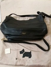 Radley black leather for sale  SOUTHAMPTON