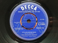 The Rolling Stones "IT'S ALL OVER NOW" UK DECCA DJ PROMO SAMPLER 45 7" F. 11934 comprar usado  Enviando para Brazil
